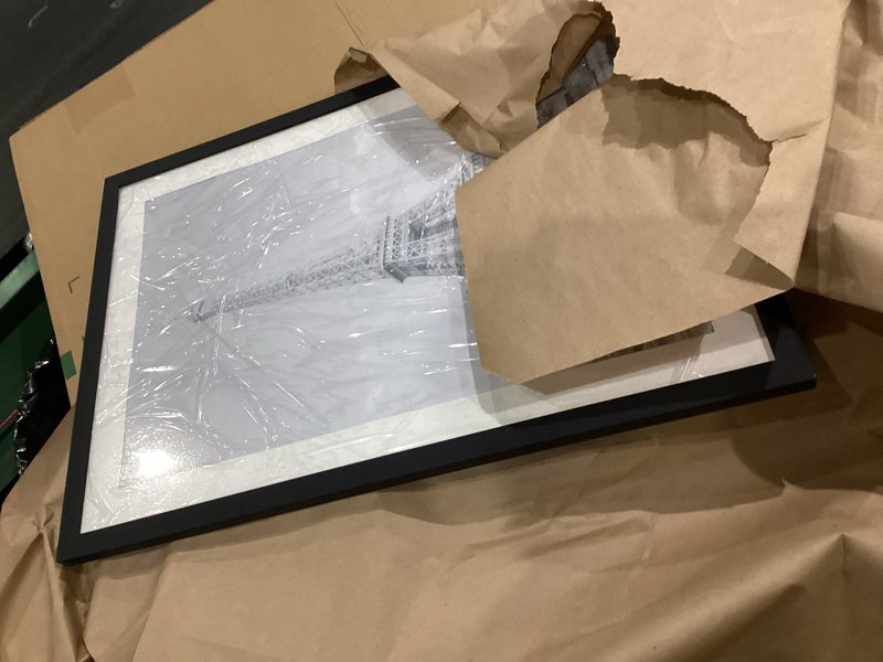 Condition photo showing Good Condition for upsimples 13x19 picture frame, display pictures 11x17 with mat or 13 x 19 without, wall hanging poster frames, black, 1 pack black 13x19