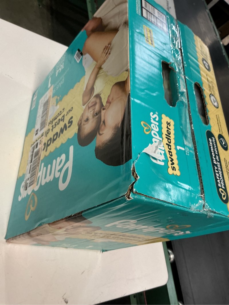 Condition photo showing New/Like New for pampers swaddlers sensitive disposable diapers - size 1 - 164ct: 8-14 lbs, with aloe, paraben-free, wetness indicator