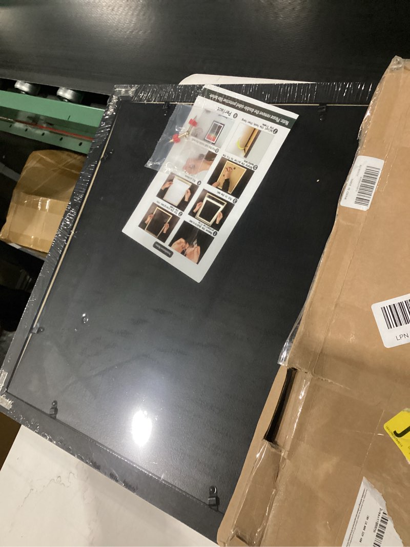 Condition photo showing Good Condition for asxbmijo 16x32 inch picture frame solid wood black,suitable for panoramic photo frame/posters/painting/group photo/puzzle (a23b1632)