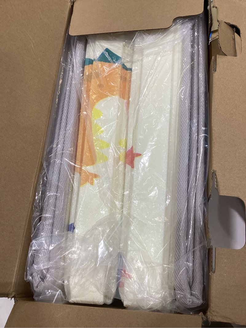 Condition photo showing New/Like New for baby play mat, 74 x 50 inch play mat perfect for use baby playpen, foldable baby foam playmat for floor, portable waterproof activity playmats for babies, infants and toddlers 74*50*0.4 in beige
