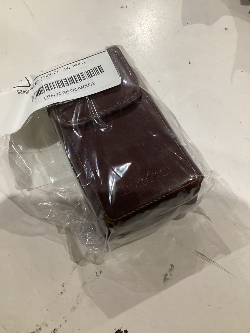 Condition photo showing Good Condition for leather flip phone case with belt clip, pouch for kyocera & tcl flip phone holster for belt, cat s22 flip case, nokia flip phones, sonim xp3 plus magnetic phone pouch, brown color coffee