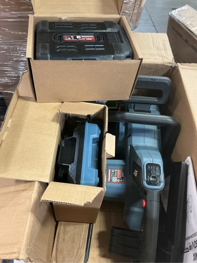 Condition photo showing Good Condition for SENIX Chainsaw|60V 16" Battery Chainsaw|Brushless Electric Chainsaws|Cordless Chain Saw with 4Ah Battery & Charger|Garden Tool for Trees, Pruning, Branch Trimming, Best Gifts for Man, CSX6-M