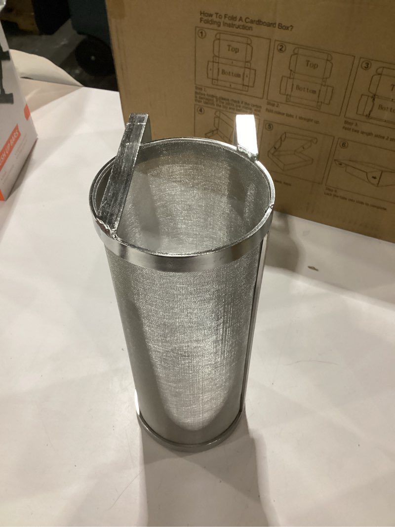 Condition photo showing Good Condition for joytube 4"x10" 300 micron spider strainer mesh hops for home beer brewing filter kettle 4 x 10 inch