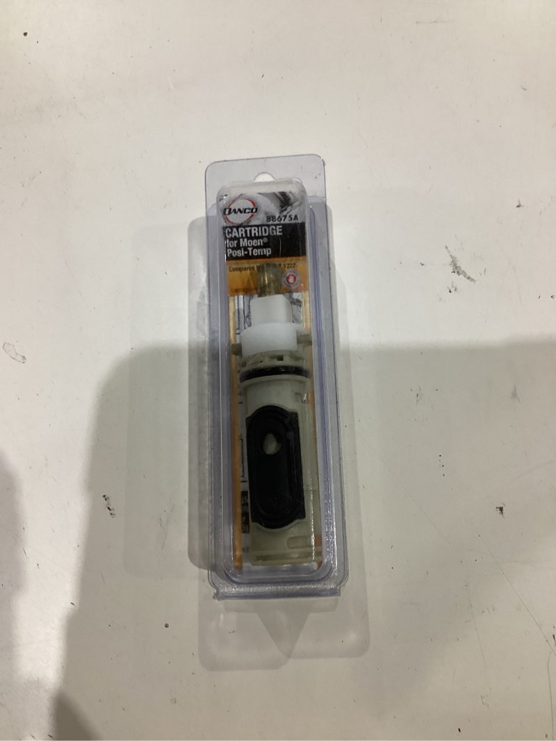 Condition photo showing As Is for danco 88675 replacement moen posi-temp cartridge  white
