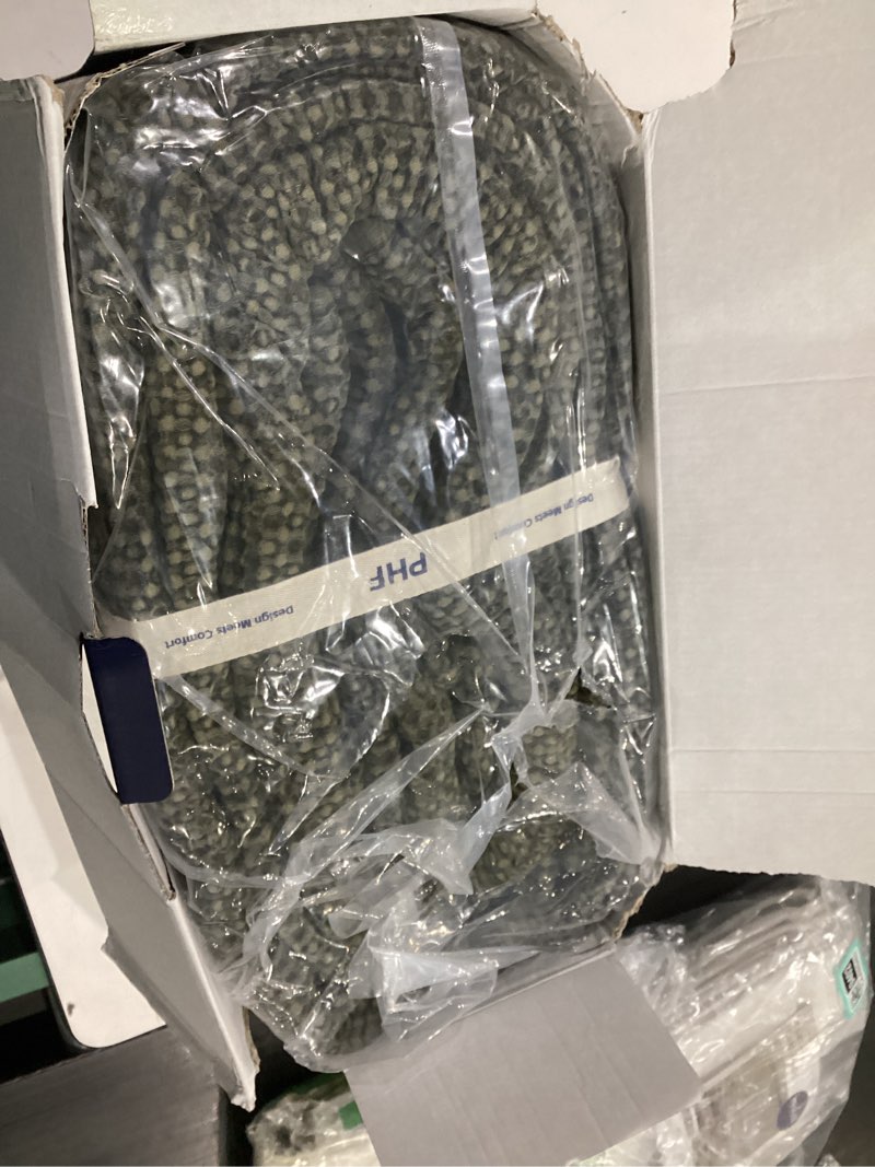 Condition photo showing Good Condition for PHF Stone-Washed 100% Cotton Waffle Quilt Set Queen Size (90"x90") – 3PC Lightweight Diamond Quilted Bedspread for All Season, Soft Vintage Coverlet for Home Decor, Moss Queen(90"x90") Moss