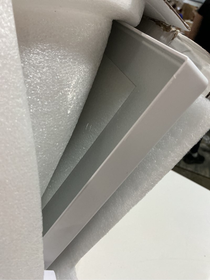 Condition photo showing Good Condition for rolove lighted makeup mirror 16.3"x12.6", hollywood vanity mirror with 10x magnifier, 3 color led lighting modes, smart touch control & 360° rotation, tabletop makeup mirror (white, gift ready) white 16.3"l x 12.6"w