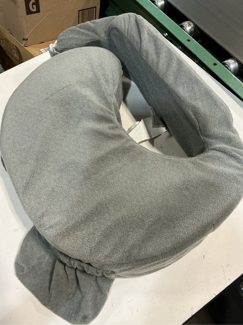 Condition photo showing As Is for my brest friend nursing pillow - deluxe - enhanced comfort w/ slipcover - ergonomic breastfeeding pillow for ultimate support for mom & baby - adjustable pillow w/ handy side pocket, evening grey