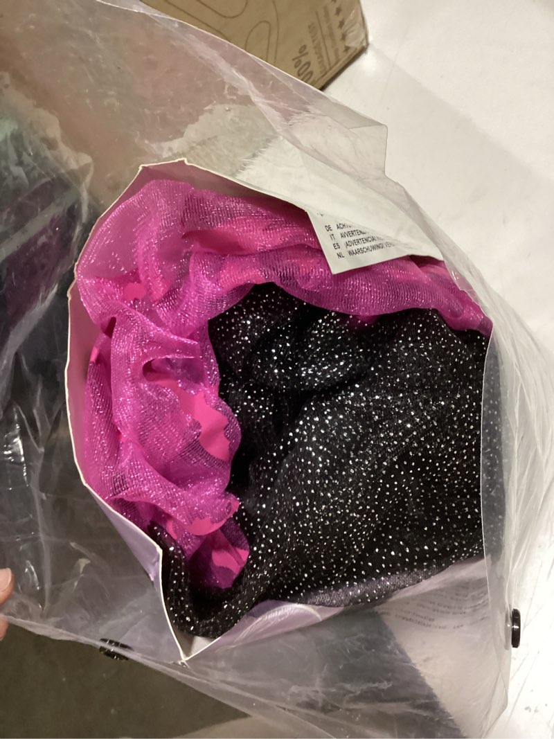 Condition photo showing Good Condition for spooktacular creations halloween witch costume kids, light up witch dress with hat and broom for girls, toddlers bat outfit set for halloween costumes role play parties, pink (small(5-7 yrs)) pink small (5-7yr)