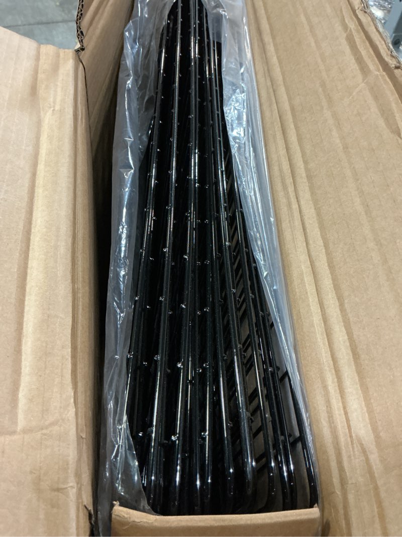 Condition photo showing Good Condition for 15 panels garden fencing animal barrier with lock, 33 in(h) x 36 ft(l) dog fence outdoor for yard rustproof no dig decorative tall garden fences metal wire panel border rabbit ground stakes fencing 15 pack - 33in(h) x 36ft(l) with lock black