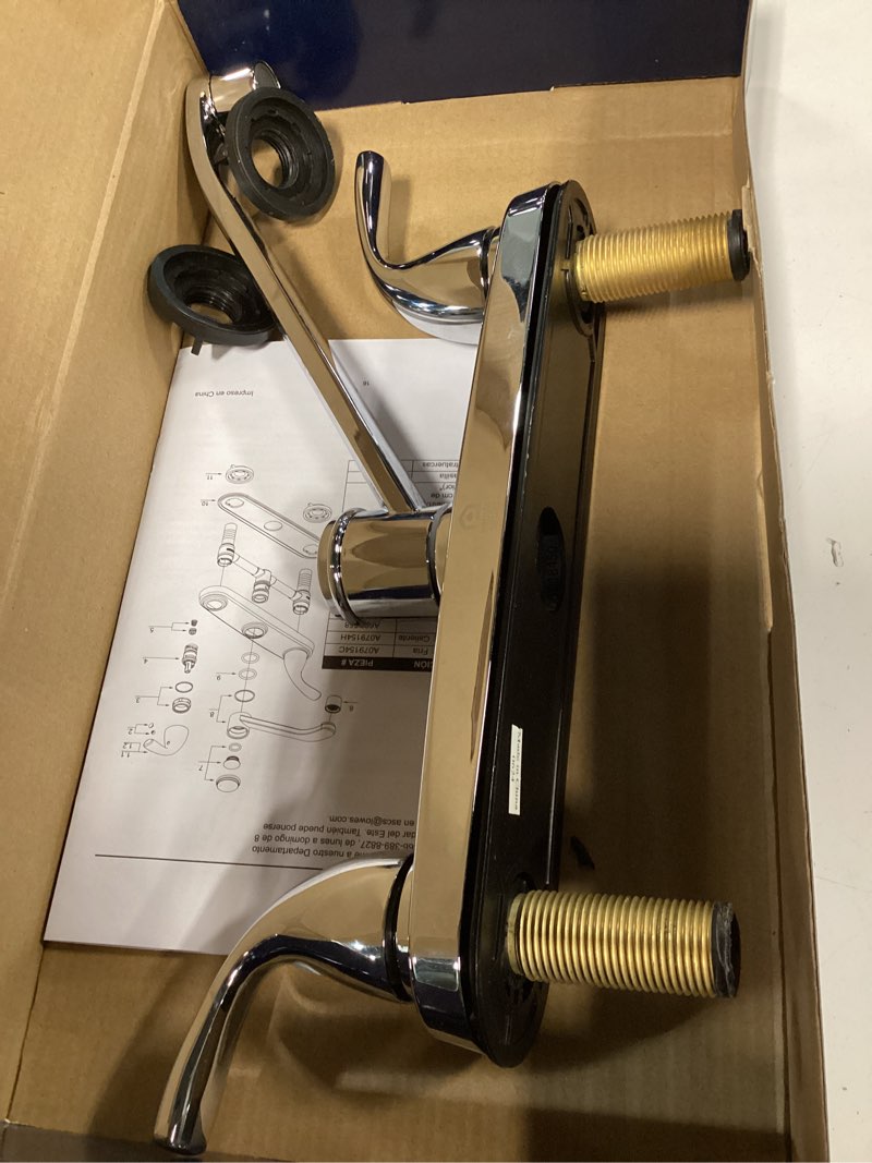 Condition photo showing As Is for project source 2- handle kitchen faucet 