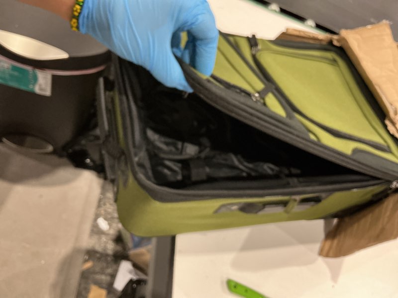 Condition photo showing Good Condition for u.s. traveler rio lightweight softside rolling carry-on suitcase, 2-wheel single, green green 2-wheel single (21")