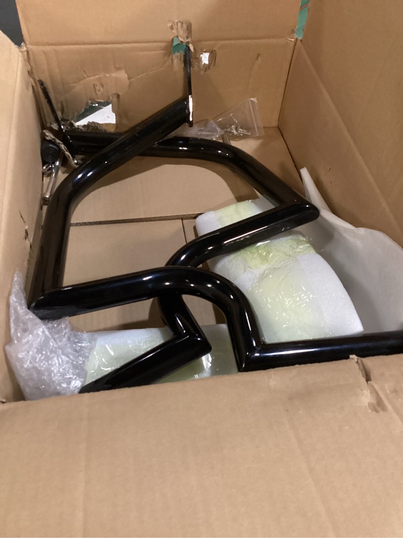 Condition photo showing Good Condition for kinglemc crash bar engine guard highway bar for honda 750 vt750 vt750c vt400 shadow aero phantom spirit (mustache black)