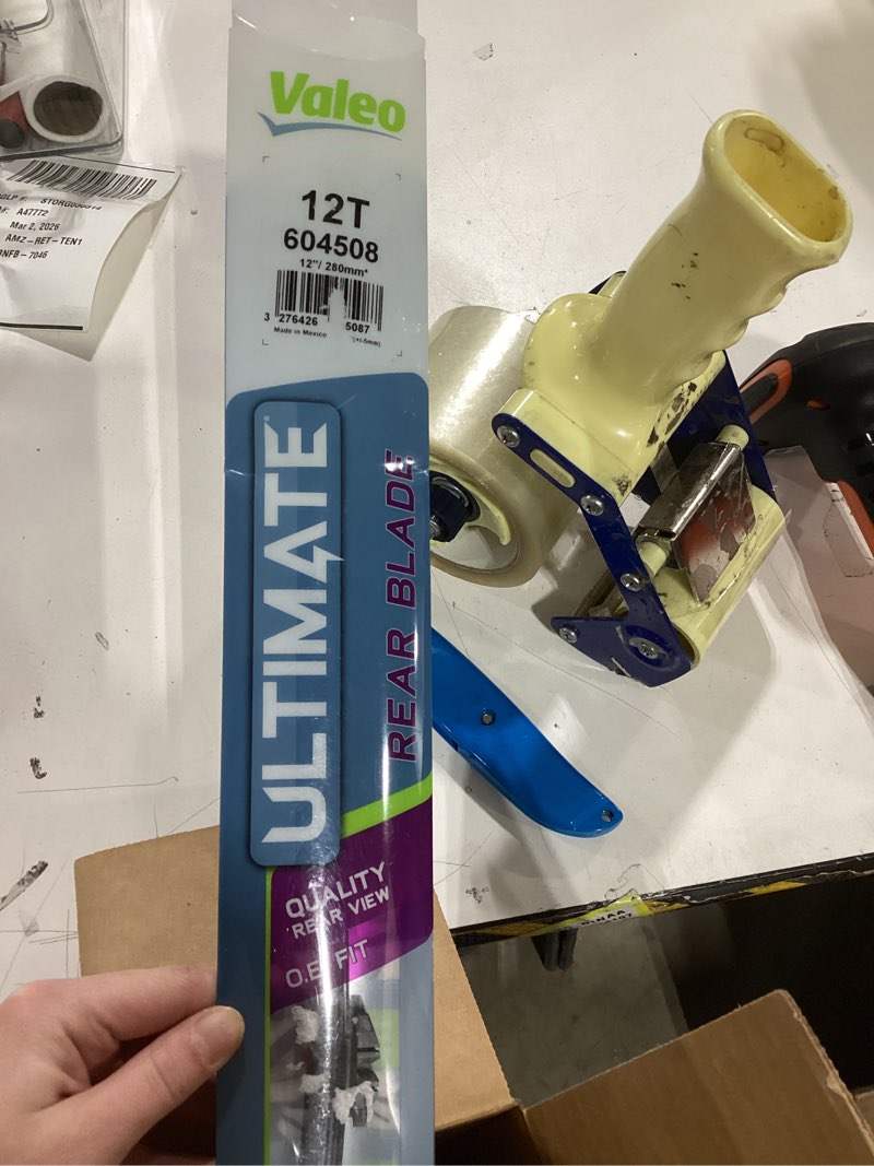 Condition photo showing As Is for Valeo 12T 12" Ultimate Rear Beam Wiper Blade, 1 Pack