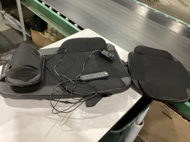 Condition photo showing Good Condition for belhope Shiatsu Neck and Back Massager with Heat, 4D Kneading Back Massager for Pain Relief Deep Tissue, Comfortable Back Massage for Chair, Massage Mat for Home, Valentines Day Gifts for Men Women