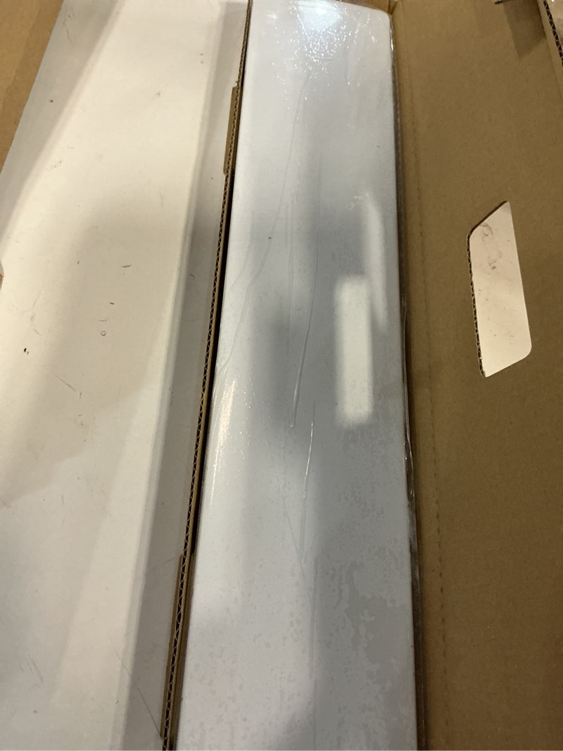 Condition photo showing New/Like New for design house 550905 universal cultured marble side splash 21.5 inch, solid white