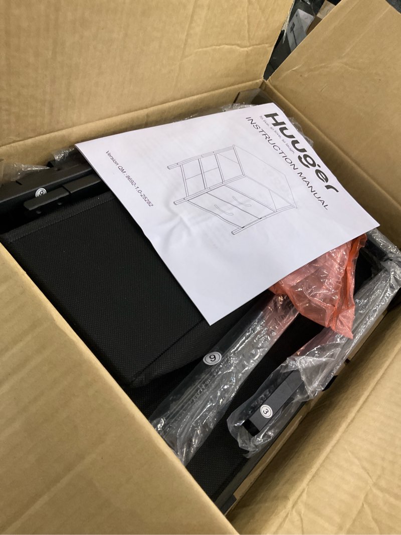 Huuger Night Stand with 2 Drawers, Bed Side Table with Open Shelf, Wooden Top, Nightstand for Bedroo