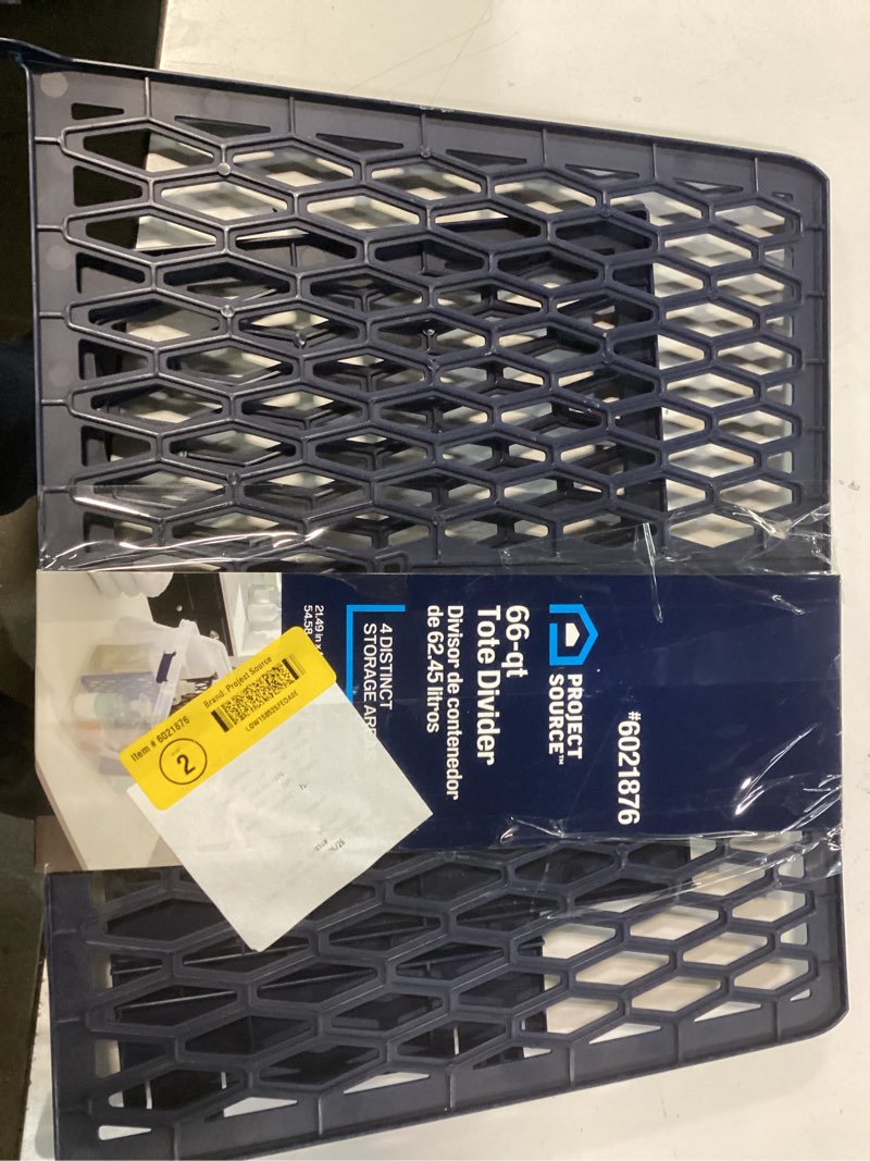 Condition photo showing As Is for  project source x-large 16.5 -gallons ( 66 -quarts ) blue divider