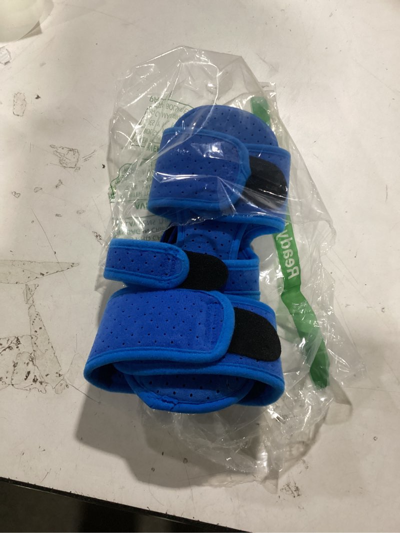 Condition photo showing As Is for Plantar Fasciitis Night Splint-Upgrade 3 Adjustable Planter Facetious Relief Brace,Night Splint for Plantar Fasciitis Women & Men,Eases Plantar Fasciitis, Foot Drop & Achilles Tendonitis (1PC, Blue) Blue 1PC