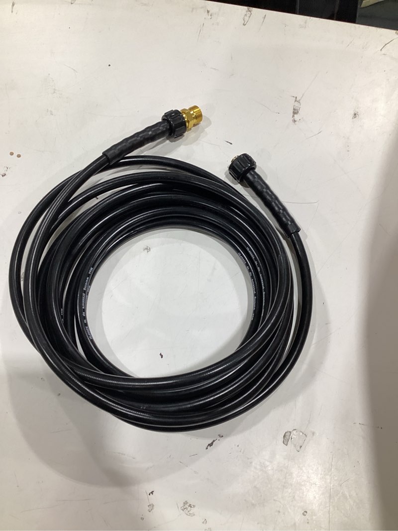 Condition photo showing As Is for surfacemaxx 1/4 in. d x 25 ft. l m22 replacement pressure washer hose 3200 psi
