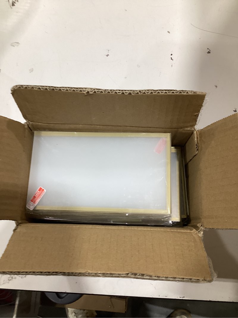 Condition photo showing Good Condition for tongass 12-pack 4"x6" gold acrylic picture frames – 3mm gold border wedding table number holders, clear double-sided acrylic sign holders for weddings, banquets, parties, centerpieces 4"x6"-12pk