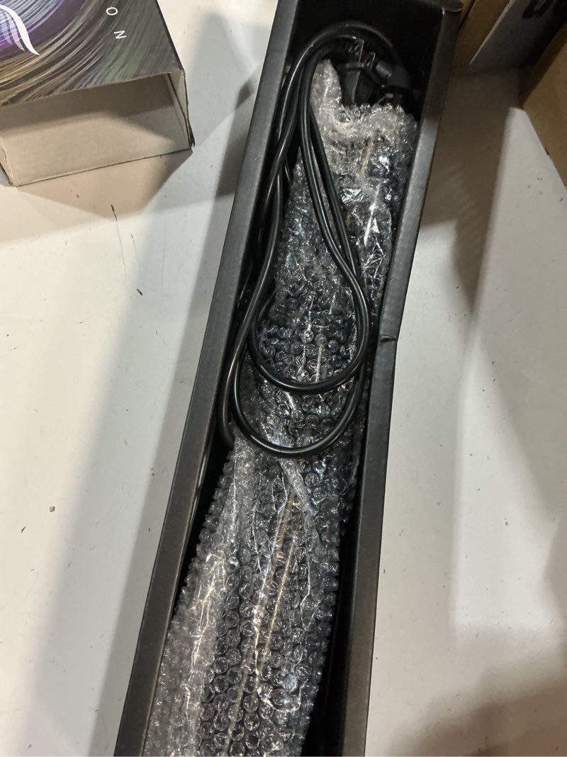 Condition photo showing Good Condition for lanvier 1 inch extra long hair curling iron with ceramic tourmaline barrel, professional hair curler up to 450°f with dual voltage for worldwild use, hair waving style tool for girls&women–black 1 inch black