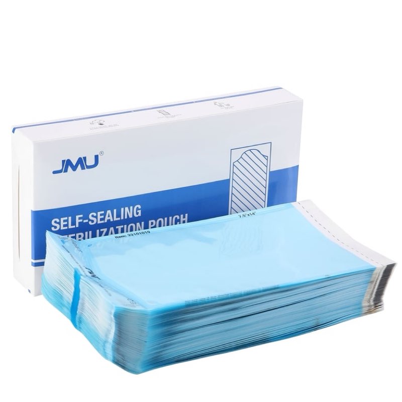 JMU Self Seal Sterilization Pouches 10.5" x 17", Sterilization Bags 100 per Box