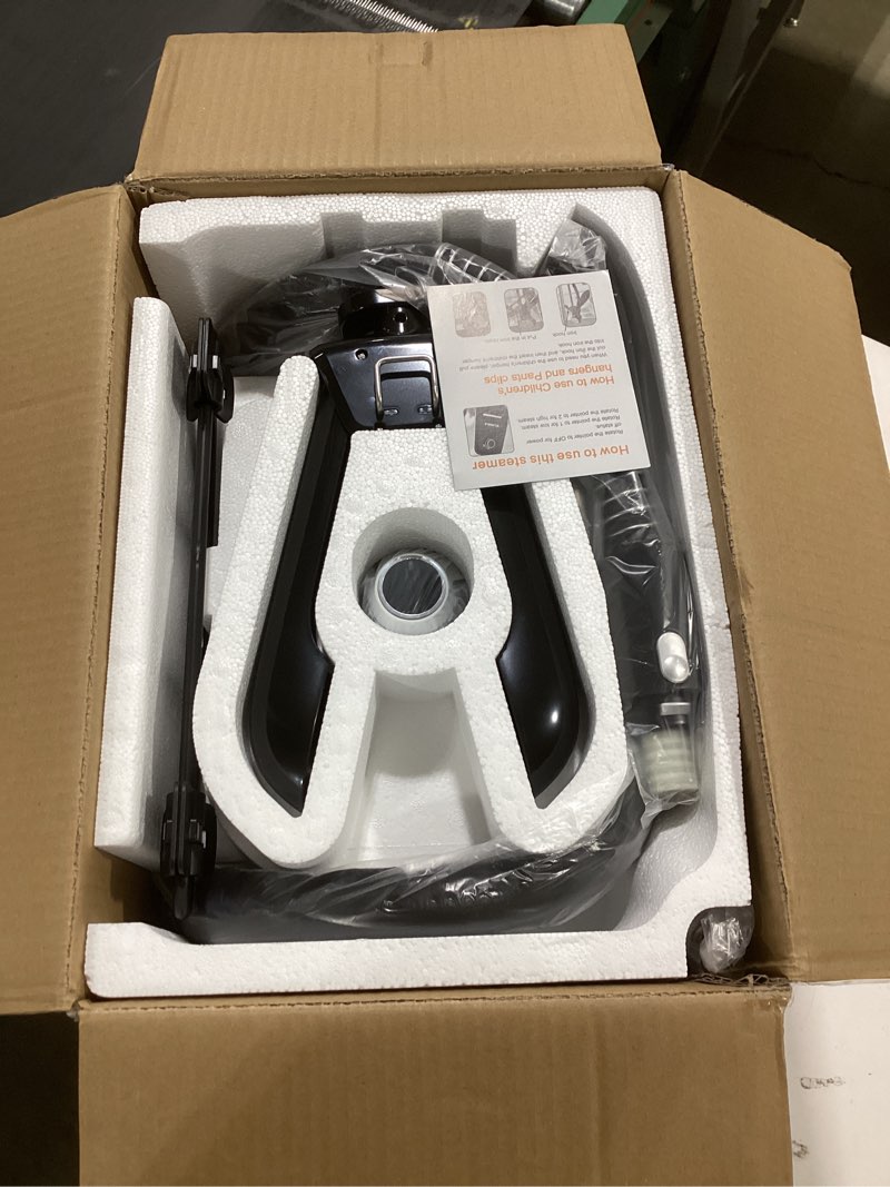 Condition photo showing Good Condition for LAKALA Garment Steamer for Clothes, 30-Second Instant Heat-Up, 2.5L Water Tanks, with Pant Clips & Dual Hanger, Powerful Handheld, 4-Stage Adjustable Height, Standing Floor Steamer Wrinkle Remover
