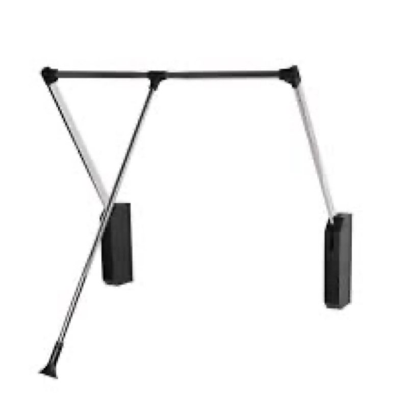 bimiti pull down closet rod 33-47 inches adjustable - stainless steel soft-close wardrobe lift rail 