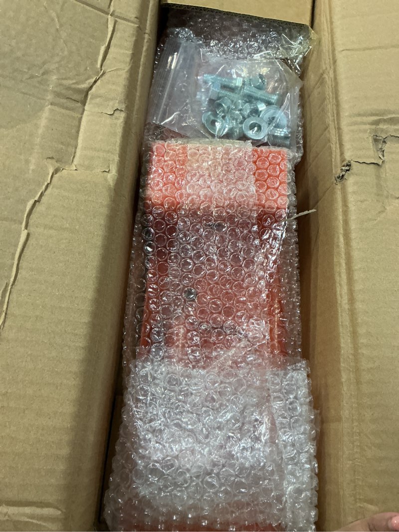 Condition photo showing New/Like New for JY PERFORMANCE Tractor Grab Hooks Compact Tractor Bucket Hooks Bolt On Compatible with Kubota Tractor, Orange Orange for Kubota