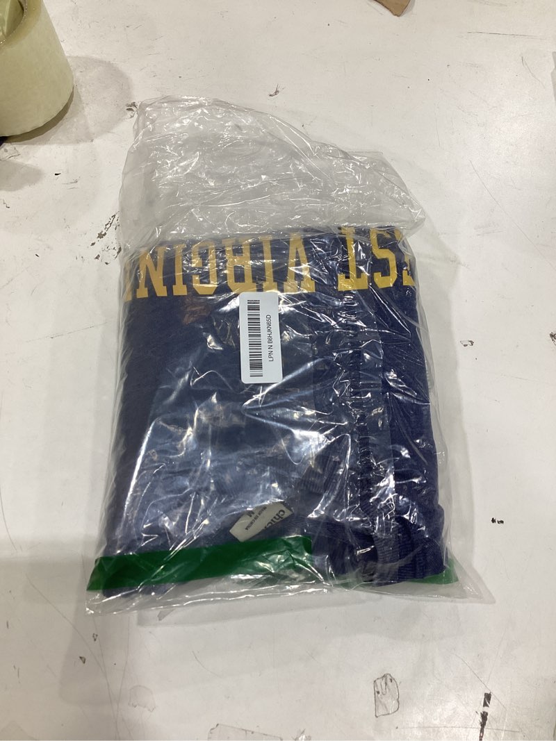 Condition photo showing New/Like New for chicka-d ncaa womens campus crew west virginia mountaineers medium ink