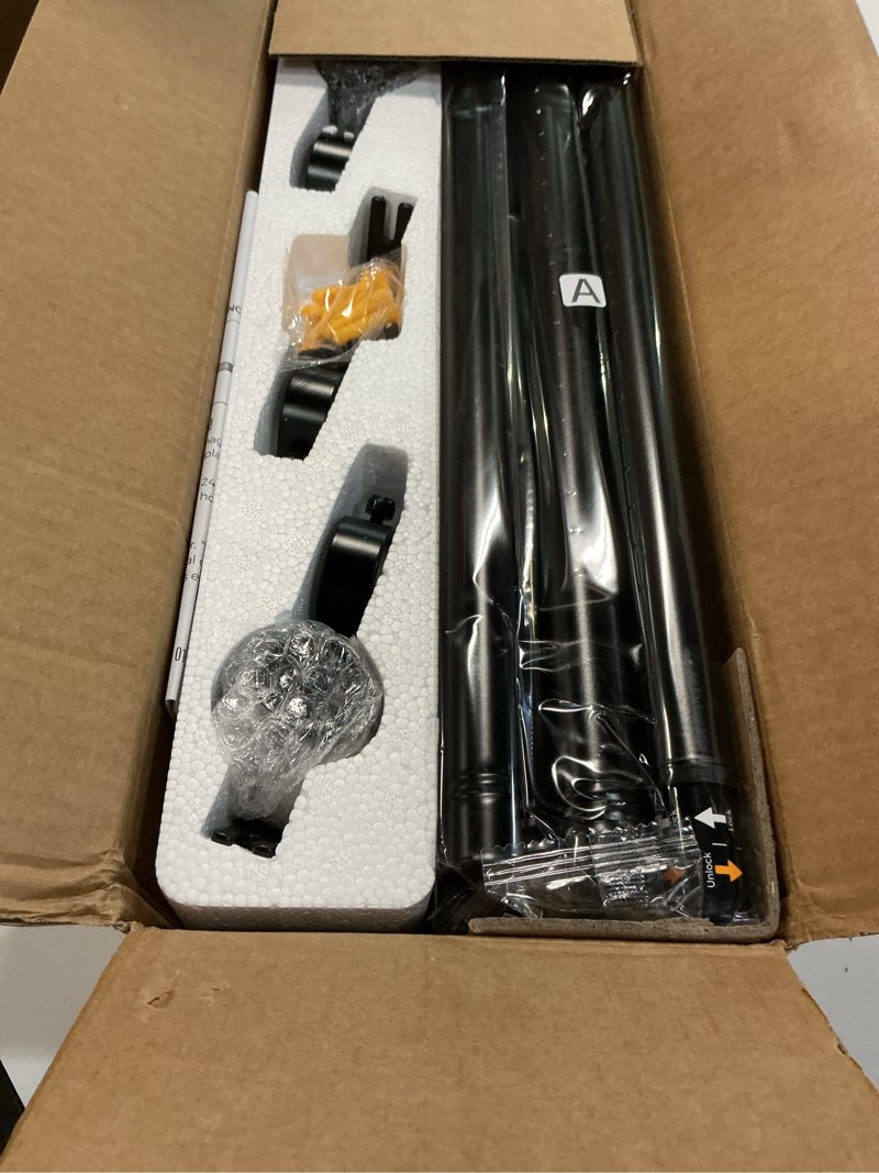 Condition photo showing Good Condition for yafex curtain rods 32-144 inch, heavy duty 1 inch adjustable curtain rod for windows, black extra long window treatment rods, modern design, easy installation