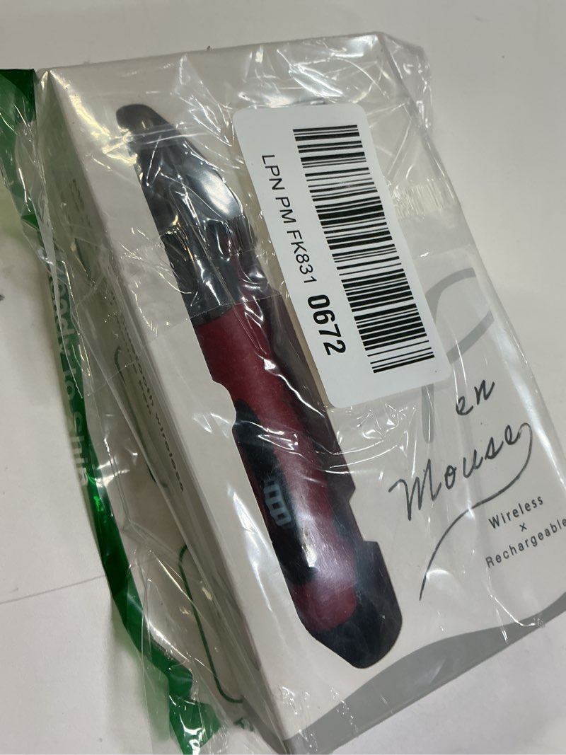 Condition photo showing New/Like New for lychee Optical Pocket Pen Mouse with Voice Control and Bluetooth Function, Wireless Handwriting Mini Mice for PC Laptop Notebook Computer(Red)