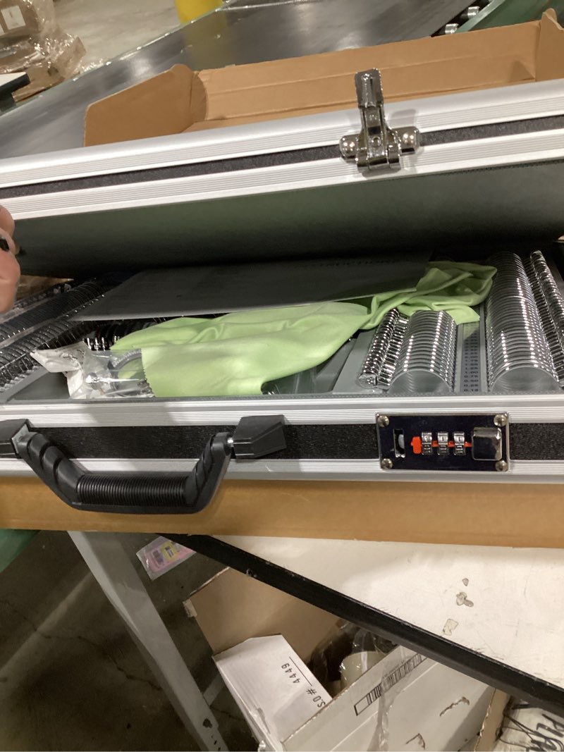 Condition photo showing Good Condition for 266 pcs Optical Trial Lens Set Kit Metal Rim Aluminum Case
