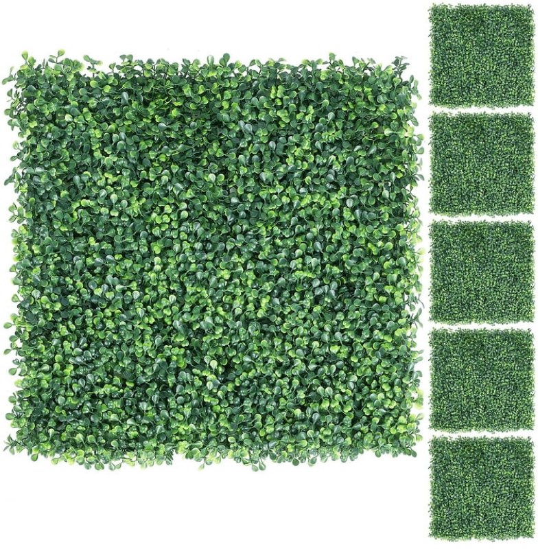  Artificial Boxwood Hedge Panels, UV Protected Privacy Screen