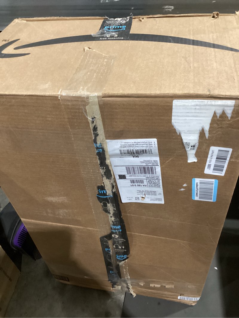 Condition photo showing Good Condition for Snow Shovel Pusher, 29.13-inch Metal Snow Pusher with Wheels for Driveway, Adjustable Angle and Height Snow Pusher Shovel for Sidewalks, or Parking Lots