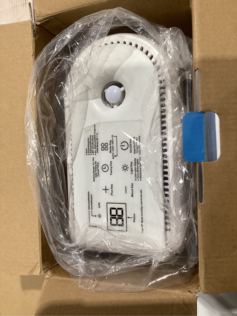 Condition photo showing Good Condition for 2 In 1 Small Humidifier Dehumidifier Combo, Humidifiers Dehumidifier For Home Bedroom With Drain Hose Temperature Display,4 Modes,7 Color LED Lights,Timer Set 3 in 1 Dehumidifier Combo
