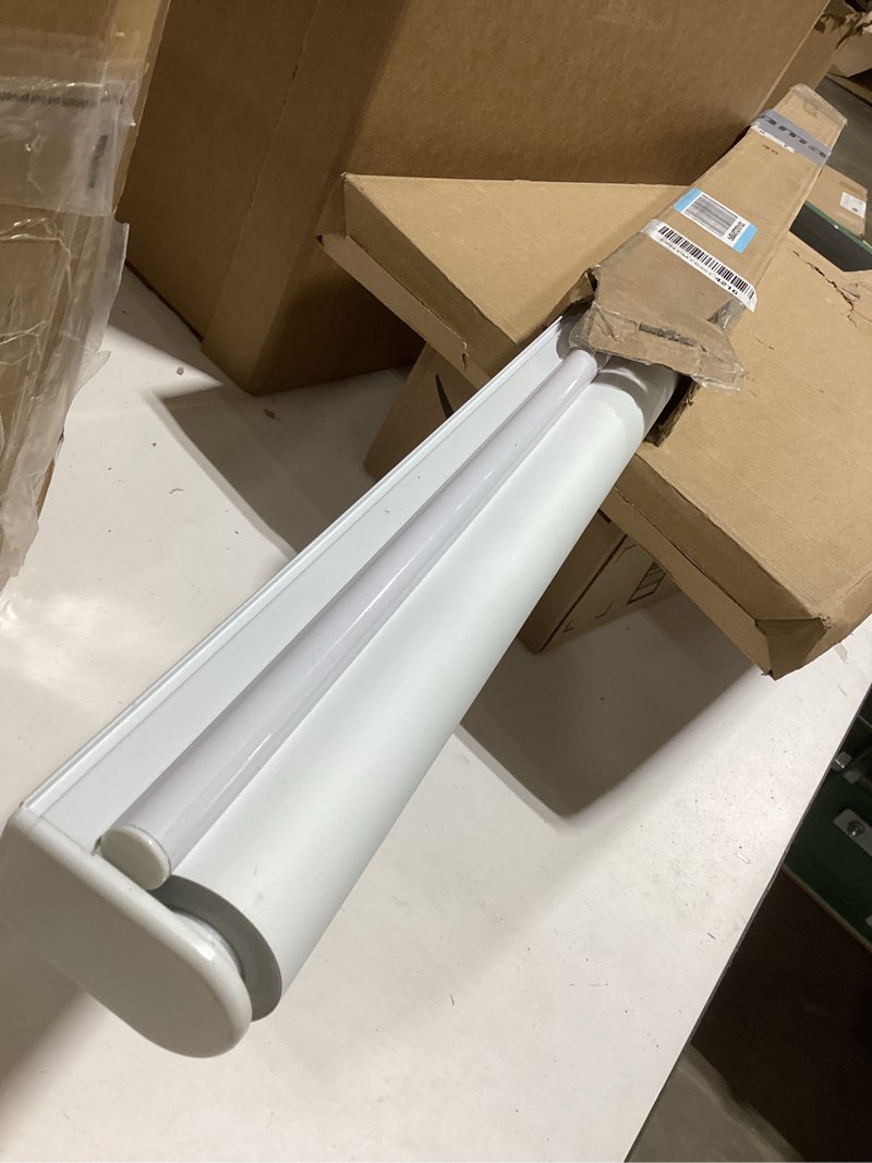 Condition photo showing As Is for ChrisDowa Cordless Blackout Roller Shades for Windows, Thermal Insulated UV Protection Pull Down Shades, Total Blackout Window Blinds for Home, Office, Bedroom, Door (35" W x 72" H, White) 35"W x 72"H White