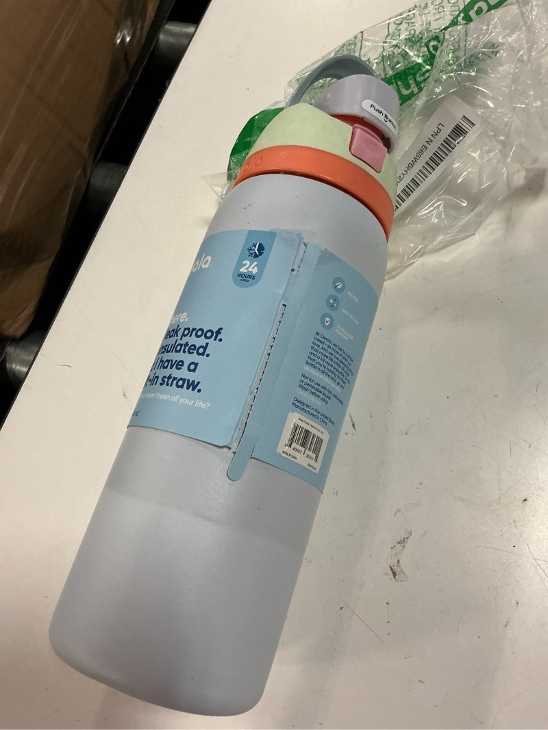 Condition photo showing As Is for owala freesip insulated stainless steel water bottle with straw for sports, travel, and school bpa-free sports water bottle, 32 oz, beach house beach house 32 ounces