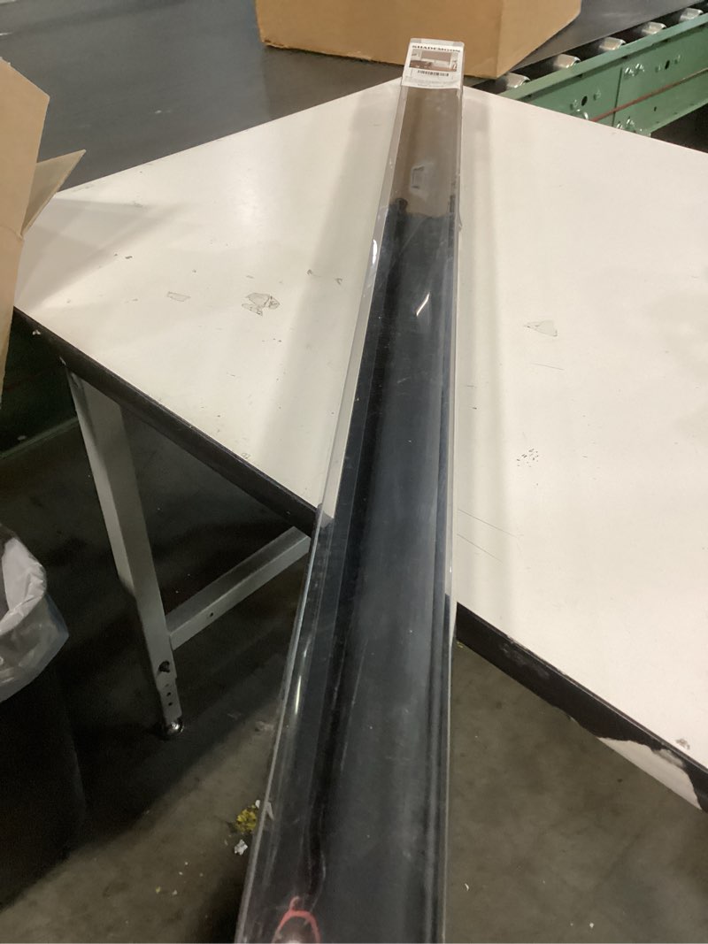 Condition photo showing As Is for SHADEMOON Blackout Cordless Roller Shades for Windows,Free-Stop System Blind with Valance,Pull Down Room Darkening Indoor Shades,Thermal Insulated UV Blocking Fabric,Home Office(Black,47" W x 72" H) Black 47"W x 72"H