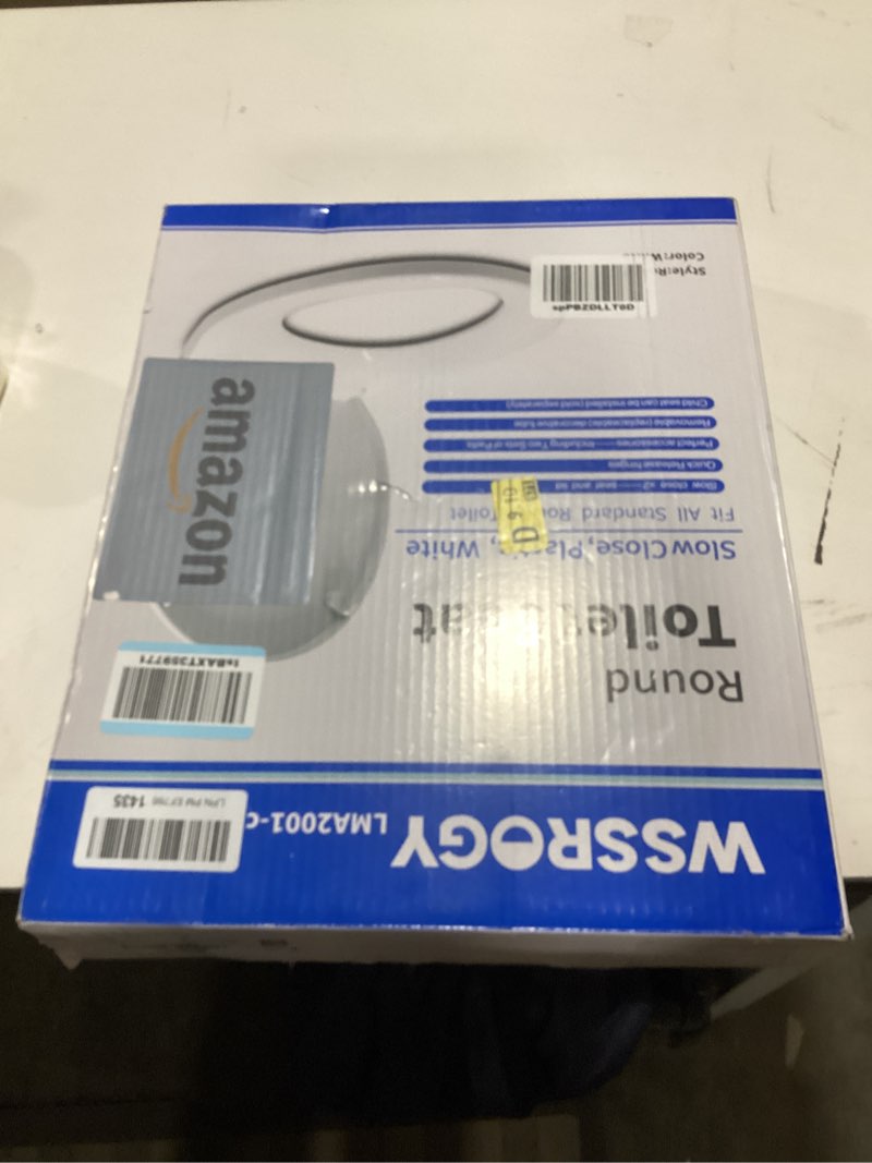 Condition photo showing Good Condition for Toilet seat Round with Slow Close Hinges, Four Bumpers, Two Sets of Parts, White Toilet seat Round, 