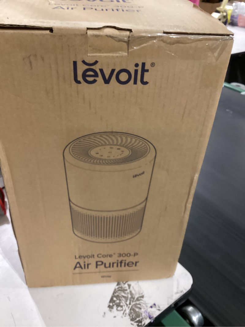 Condition photo showing New/Like New for levoit air purifier for home allergies pet hair in bedroom, covers up to 1073 ft² by 56w high torque motor, aham verifide, 3-in-1 filter with hepa sleep mode, remove dust smoke odor, core300-p, white