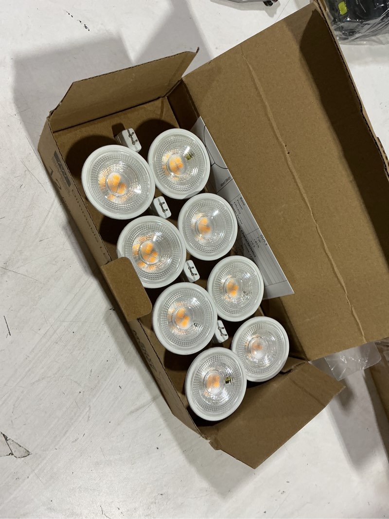 Condition photo showing New/Like New for Yochoice 12-Pack MR16 LED Dimmable Light Bulb 70 Watt Halogen Equivalent, 2700K Warm White 7W GU5.3 12V Low Voltage Spotlight Bulb, Track Light Bulb for Outdoor Flood Landscape Lighting