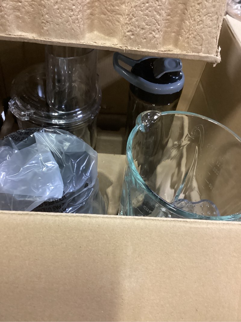 Condition photo showing Good Condition for Hamilton Beach Blender and Food Processor Combo for Shakes & Smoothies, With 3 Cup Electric Food Chopper Attachment, 40 oz Glass Jar, Blender Travel Cup, 700 Watts Peak Power, Gray & Black (58163)