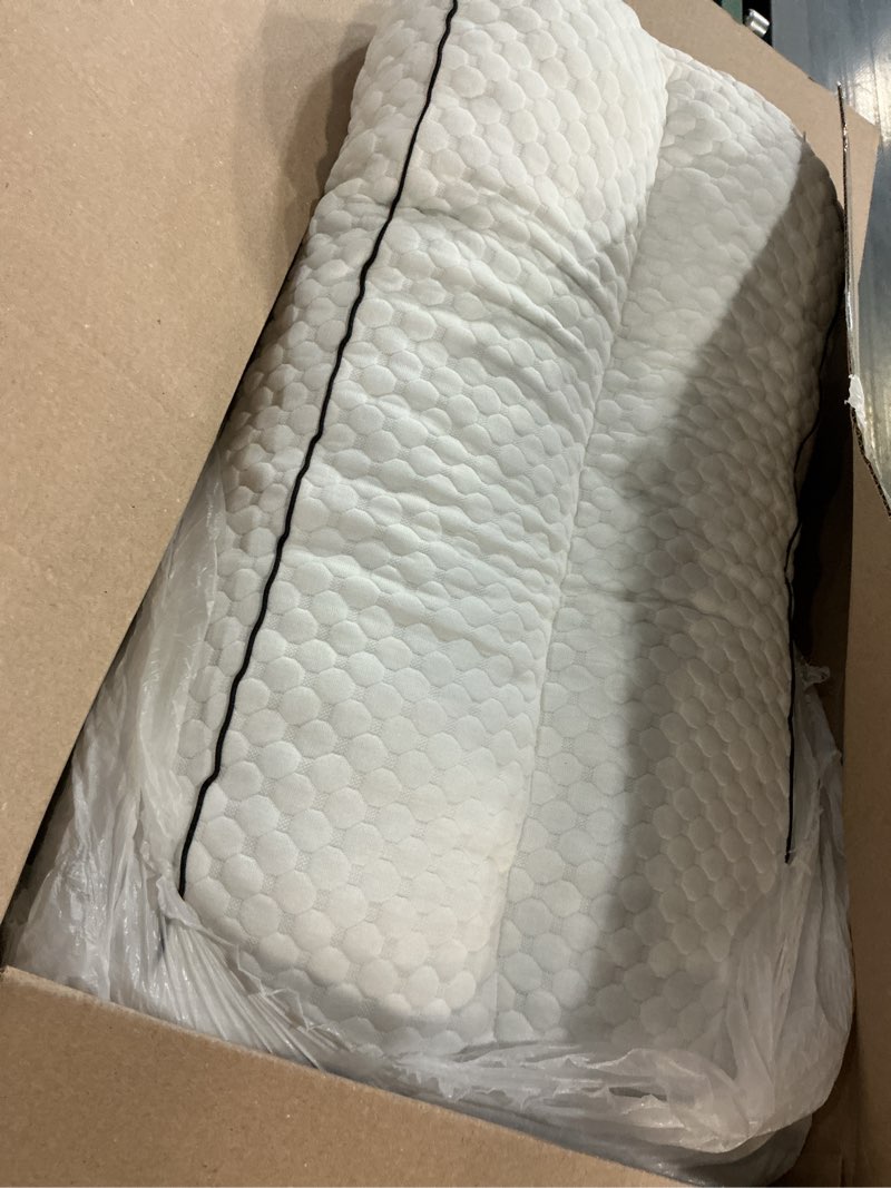 Condition photo showing Good Condition for balapet shredded memory foam knee pillow for side sleepers, pillow between legs for aligns spine, supportive leg pillow for pregnancy relieves pressure hip leg elevation, 6.5" height