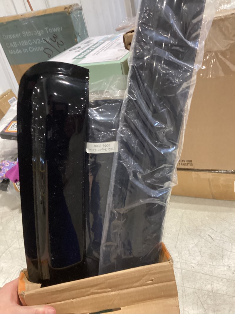 Condition photo showing Good Condition for rain guards window visors for 1999-2016 for-d f250 f350 f450 f550 super duty supercrew cab tape-on window vent wind deflectors visors shades sun/rain guard window deflector