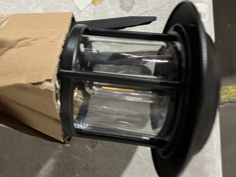Condition photo showing As Is for harbor breeze 2 -lumens black solar led outdoor path light ( 3000-k )