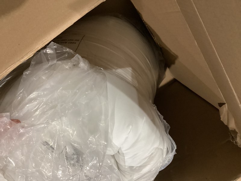 Condition photo showing As Is for cohome king size mattress topper extra thick cooling mattress pad 400tc cotton top plush down alternative fill pillow top mattress cover with 8-21 inch deep pocket (78x80 inches, white-classic) white - classic king