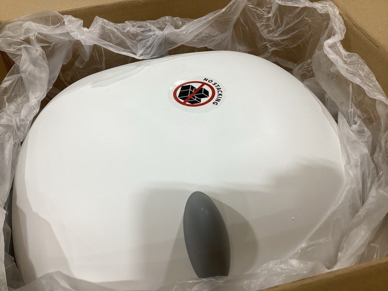 Condition photo showing Good Condition for oroley self cleaning litter box, automatic litter box,odor control robot, cat ears design, 96l app real-time monitor, cat litter-boxs for multiple cats,infrared safety sensor, with 1 trash bag .white