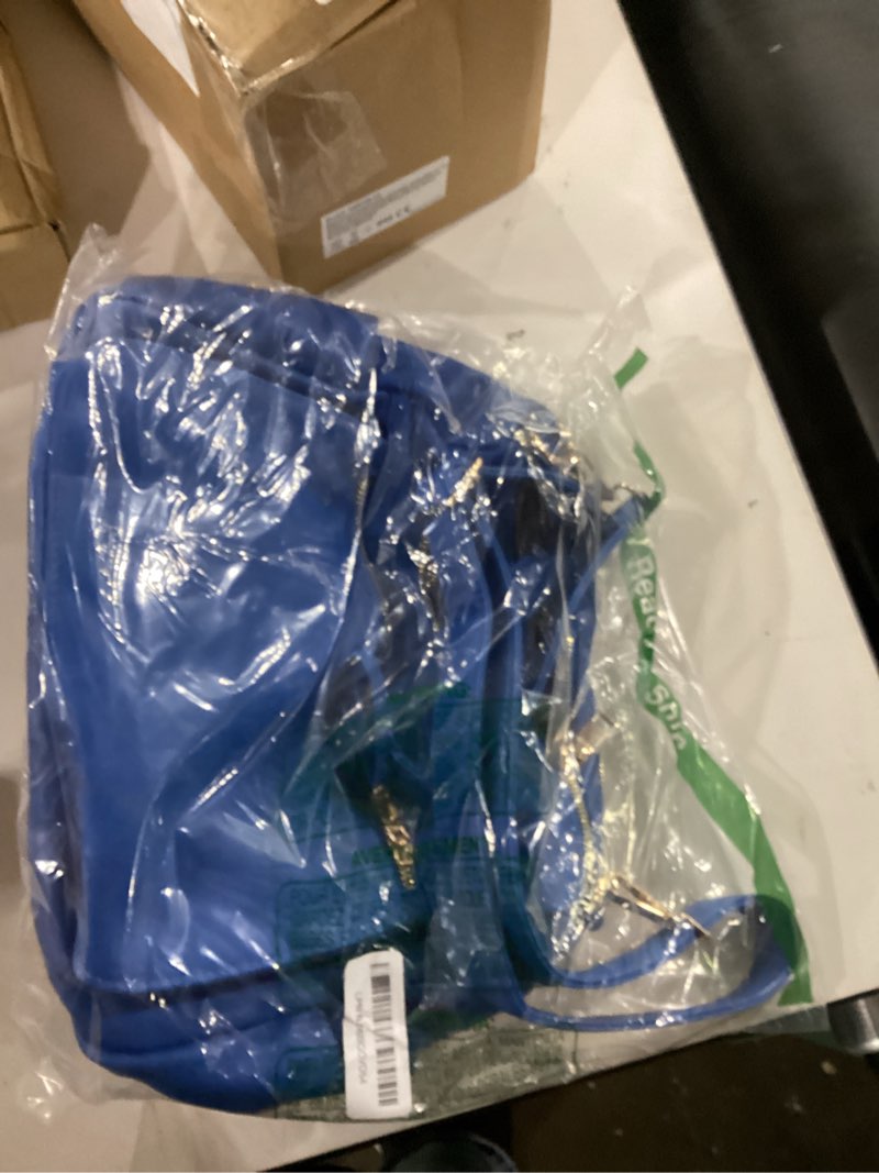 Condition photo showing As Is for kogtla medium crossbody purses for women, ladies roomy shoulder bags, multi pockets hobo handbags blue