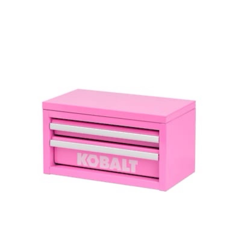 Kobalt Portable Mini Toolbox 10.83-in W x 5.91-in H x 5.91-in D 2 -Drawer Hot Pink Steel Tool Box